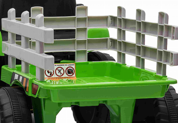 Ride On Car Tractor with Trailer - Green