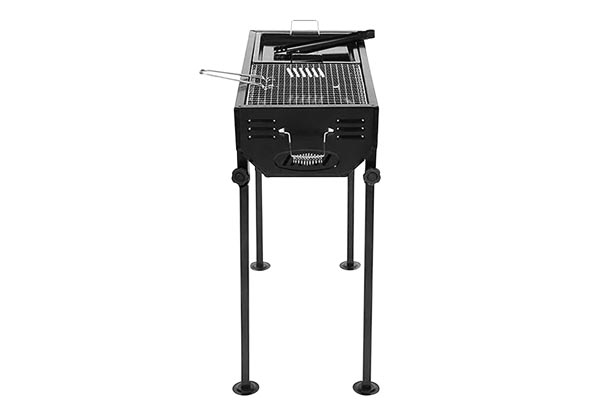 Classic Japanese-Style Stainless Steel Charcoal Barbeque