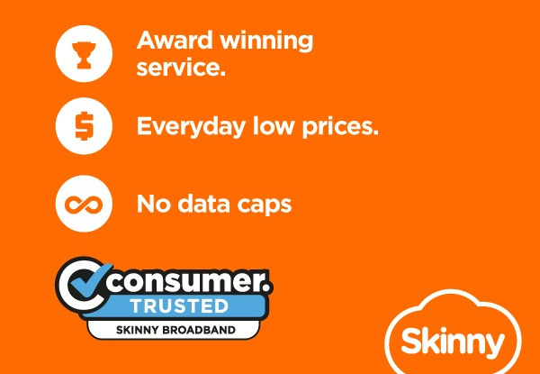 Skinny Unlimited Fibre Starting From $73 Per Month