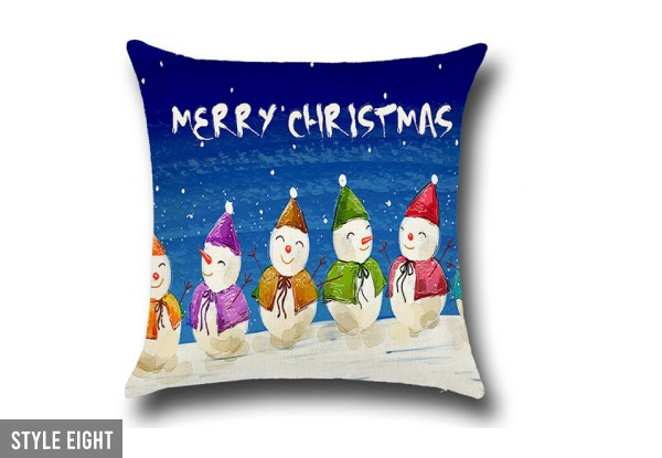 Christmas Cushion Cover - Eight Styles Available