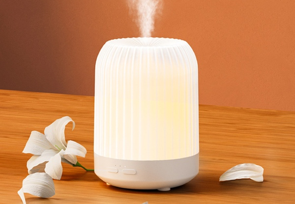 Aroma Oil Air Humidifier with LED Night Light - Available in Two Colours & Option for Two-Pack