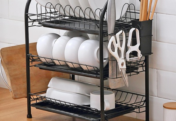 Three-Layer Dish Rack Drying Storage Holder