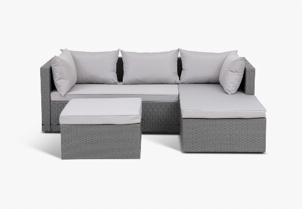 Mulford Three-Piece Outdoor Sofa Set - Three Colours Available