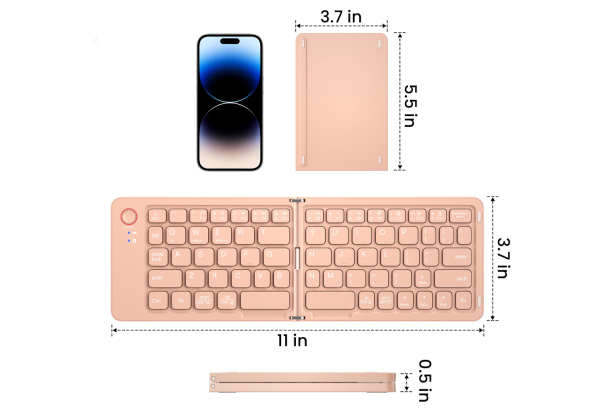Bluetooth Foldable Keyboard for Smart Phones - Available in Four Colours