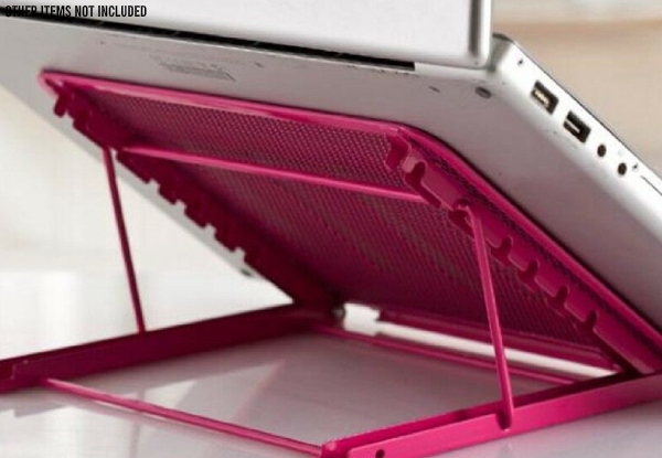 Adjustable Metal Laptop Stand - Two Colours Available