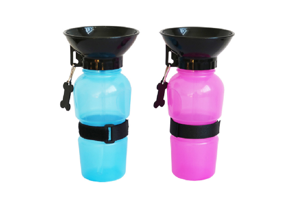 Dog Water Bottle - Two Colours Available & Option for Two