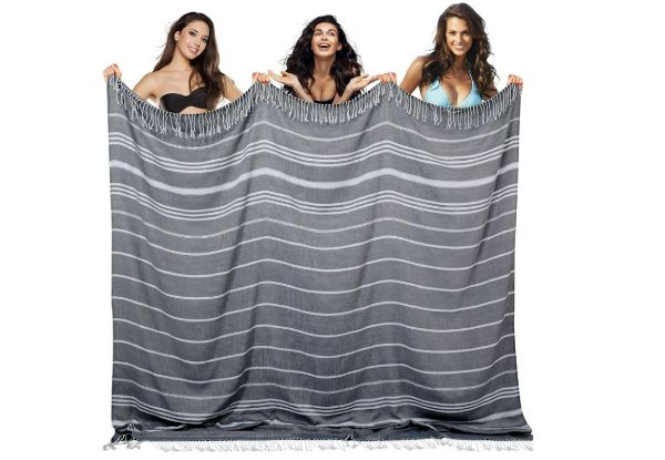 Turkish Beach Towel Blanket - Available in Two Colours & Option for Two-Pack