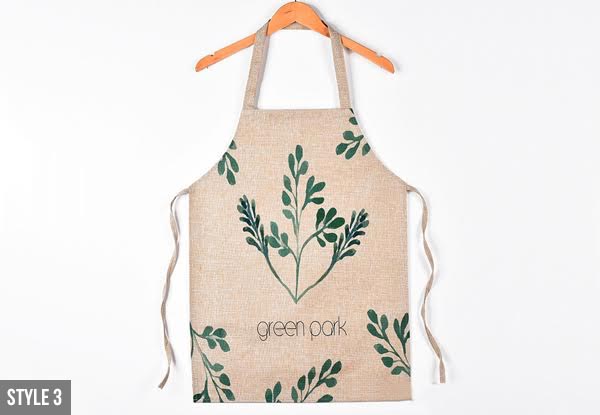 Leaf Print Apron - Two Sizes & Three Styles Available