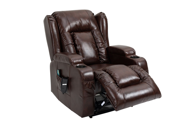 Electric 8 Point Heated Vibrating Massage Recliner Chair