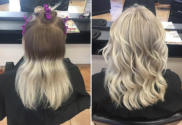 Infinite Blonde Makeover Package incl. Choice of Three Lightening Services, Toner, OLAPLEX Treatment, Style Cut, Head Massage & Blow Wave - Two Locations Available