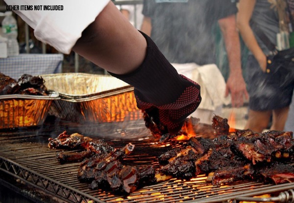 Heat-Resistant Silicone BBQ Gloves