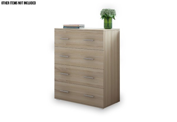 Four-Drawer High Gloss Tallboy