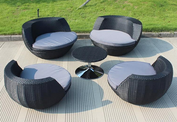 Five-Piece Stackable Outdoor Furniture Ball Set