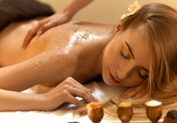 75-Minute Massage & Sugar Back Scrub Relaxation Package - Options for 60-Minute Relaxation Massage or 90-Minute Massage & Facial