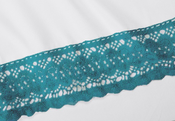 Crochet Lace Microfibre Sheet Set - Five Sizes & Seven Colours Available