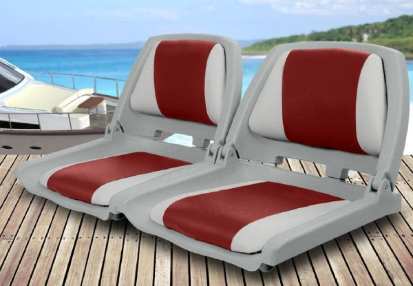 Set of Two Portable Boat Seats - Three Colours Available
