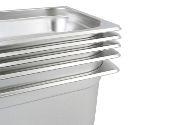 SOGA 10cm Deep Full-Size Stainless Steel Tray Pan