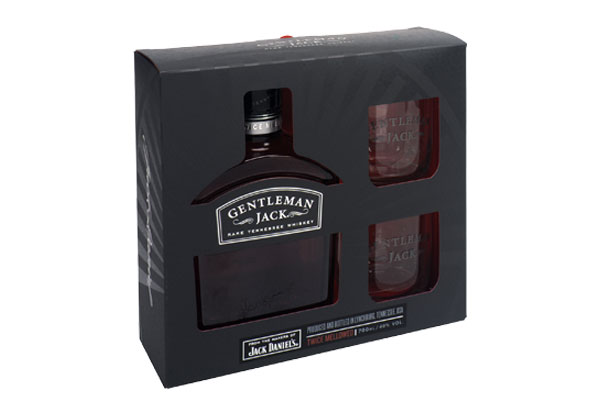 Gentleman Jack & Two Glass Gift Set