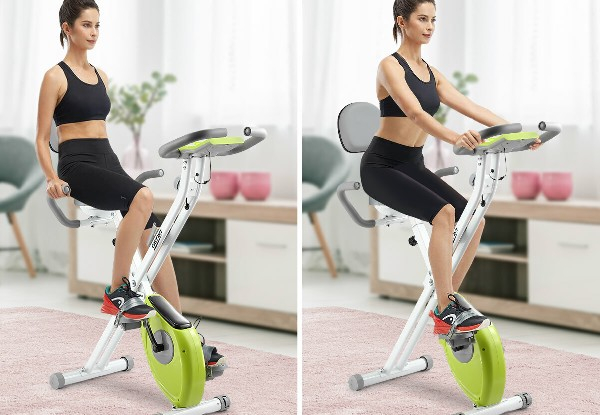 Genki Two-in-One Exercise Spin X-Bike - Two Colours Available