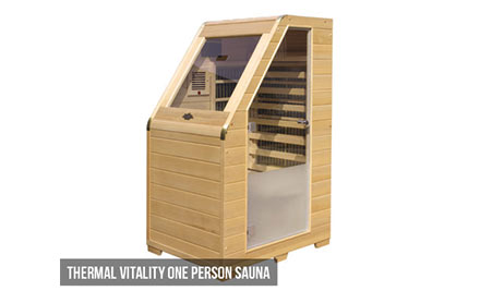 Single person infrared vitality sauna